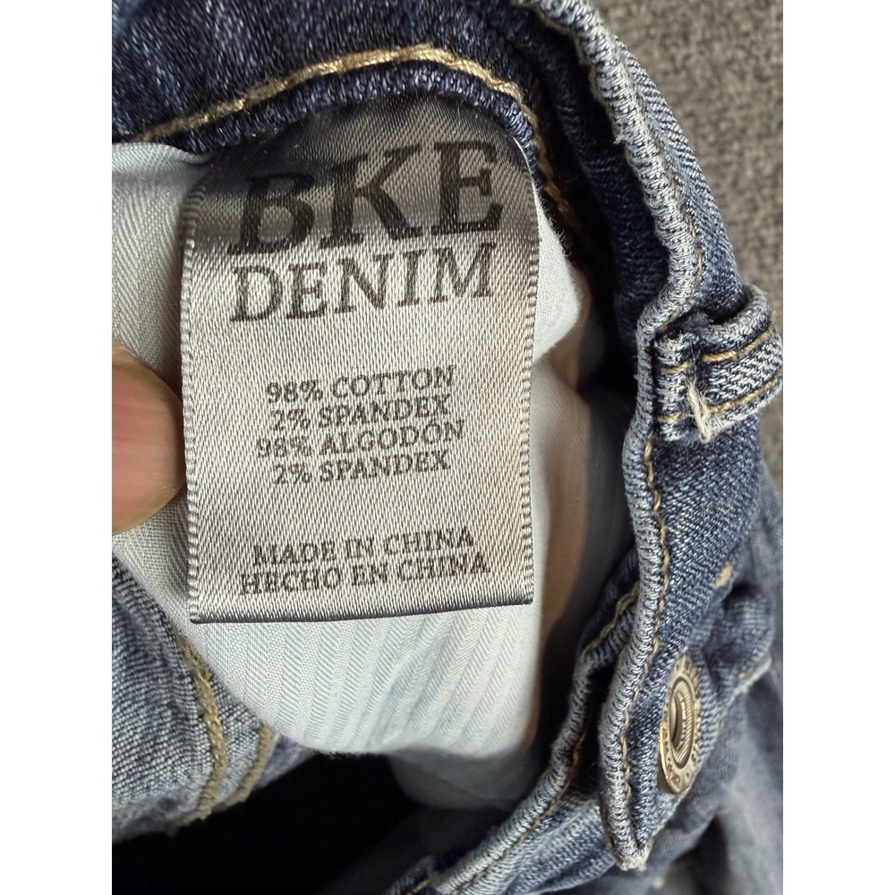 BKE Aiden Men's Jeans Size 30S Bootleg Medium Wash Distressed Denim - Picture 4 of 9
